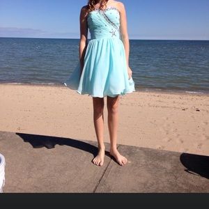 Beautiful dress aqua
